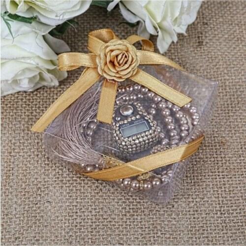 Cubic zirconia Zikirmatik Pearl Rosary Square Boxed Mink