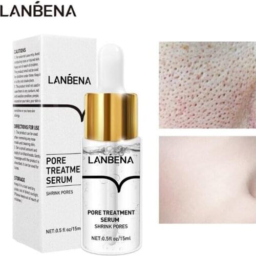 LANBENA Pore Shrinking for Male and Female Serum Essence Pores Treatment Oil-Control Firming Moisturizing Repairing Smooth Skin