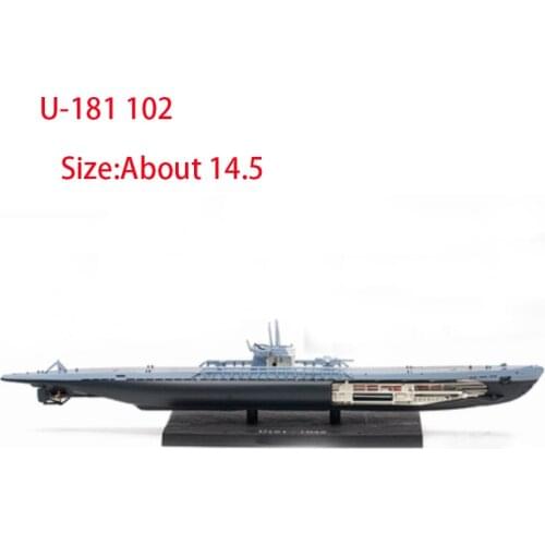 Diecast 1/350 Scale German Untersee-boot Battleship Military Model Ship Model Static Display Adult Collection Toys for Boys