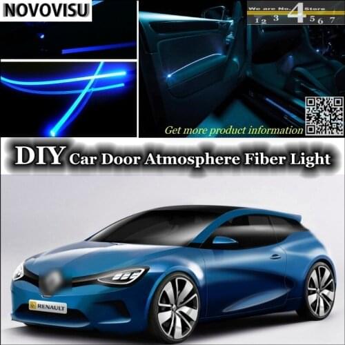 NOVOVISU For Renault Megane interior Ambient Light Atmosphere Fiber Optic Lights Inside Door Panel illumination Not EL light