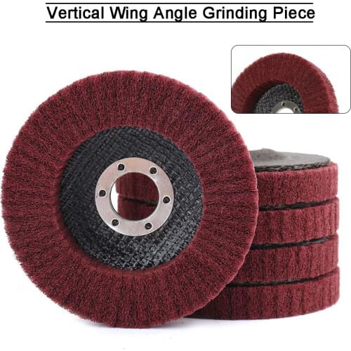 115mm Nylon Fiber Flap Wheel Disc 320 Grit For Angle Grinder Dremel Accessories