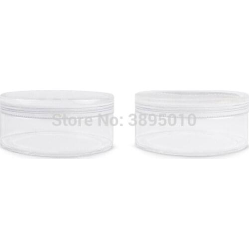 20g Clear Empty Cosmetic Packaging Loose Powder Container Plastic Jar Jars Container Pot With Lids For Makeup F871