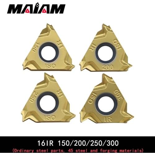 Thread inserts 16IR iso 150 200 250 300 turning tool internal screw thread insert for Ordinary steel parts,45 steel
