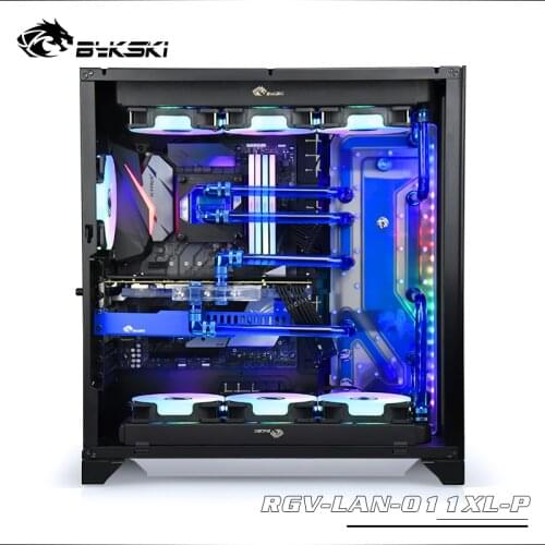Bykski water tank for lianli o11 dynamic xl case professionally used rgb water way plate reservoir RGV-LAN-O11XL-P cooler