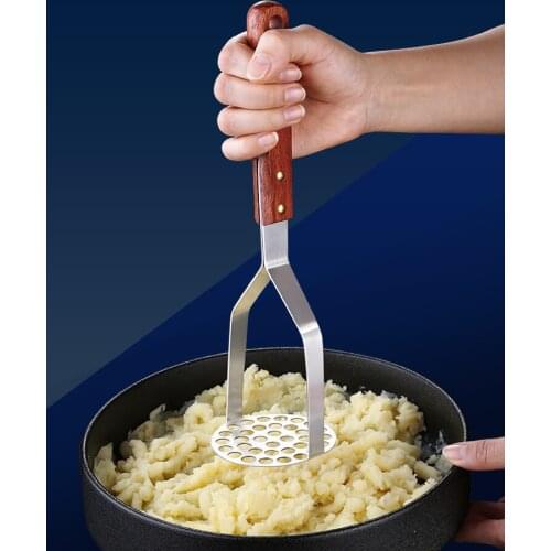 Hand operated potato mash press 304 stainless steel baby supplementary food potato press kitchen tool household masher rice