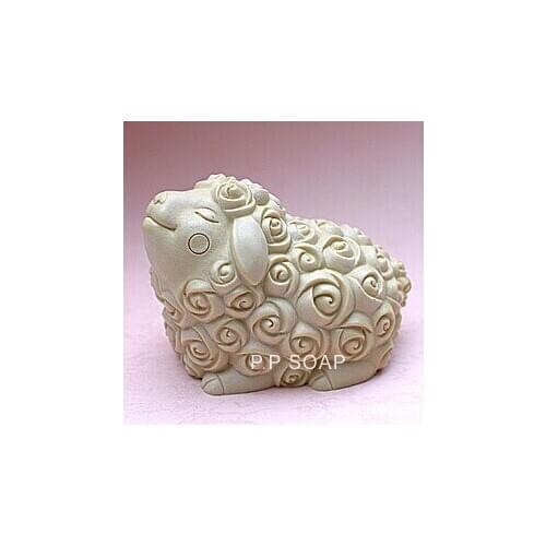 Ree shipping handmade soap silica gel mould candle soap mould silicone mold for DIY rose sheep