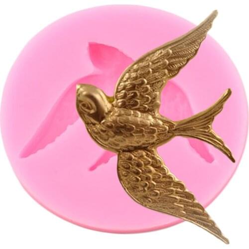 Birds Silicone Mold DIY Cupcake Fondant Cake Decorating Tools Jewelry Resin Molds Candy Polymer Clay Chocolate Gumpaste Moulds