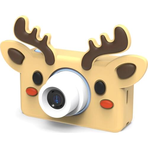 2.0" LCD Screen Silicone Animal Mini Digital Video Camera Protective Case Kid Cartoon Camera Cover Toys For Children Gifts