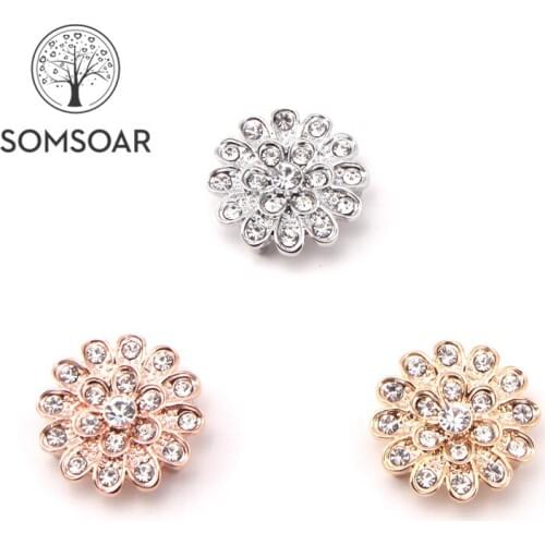 Somsoar Jewelry chrysanthemum Flower big size Slide Charms fit 10mm Mesh Bracelet and Leather Wrap Bracelet 10pcs/lot