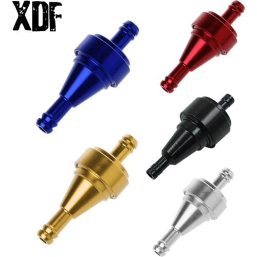 Universal 6mm Motorcycle Petrol Gas Fuel Gasoline Oil Filter for Scooter Motorcycle Moped Scooter Dirt Bike ATV Oil Fuel Filter