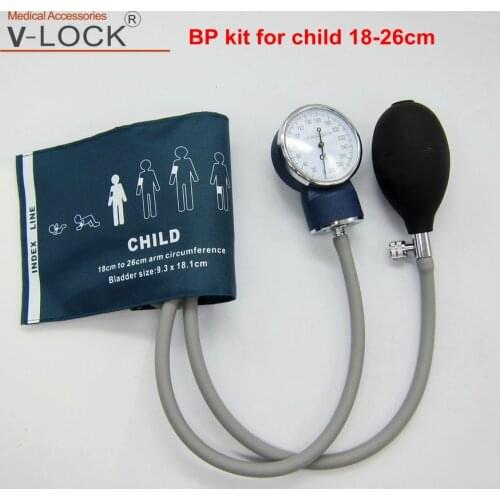 V-LOCK professional Child BP monitor Aneroid Sphygmomanometer BP Cuff Kit