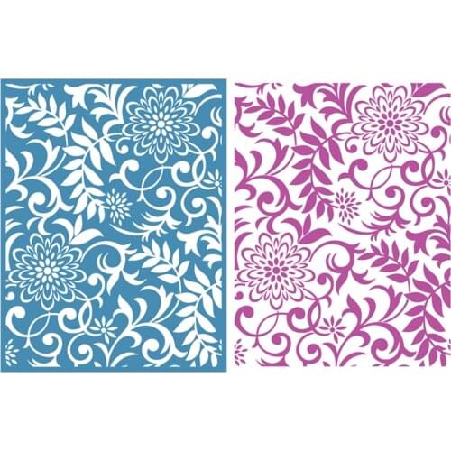 Spring Flowers Self Adhesive Silk Screen Printing Stencil Mesh Transfers for DIY T-Shirt Pillow Textile Painting Decoration