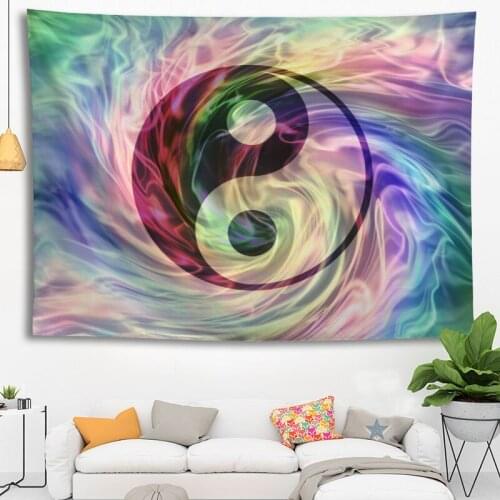 Custom High Quality Yin-Yang Hanging Tapestry Home Party Decoration Tapestries Photo Background Cloth Table Cloth Wall Tapes