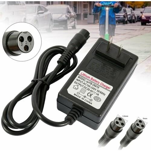 29.4V 1A Lithium Battery Charger Adapter For Self Balancing Scooter Wheel EU 9MM/US 9MM/UK 9MM/EU 12MM/US 12MM/UK 12MM