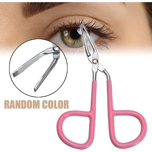 1pc Scissors Flat Tip Eyebrow Tweezers Clamp Clipper Stainless Eyebrow Tweezers Beauty Makeup Tools for Plucking Eyebrows