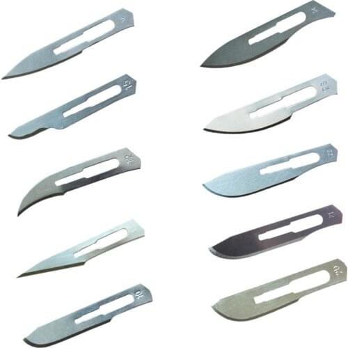 100pcs/lot Replacementable Surgical Blade For Carbon Steel Scalpel Medical Doctor Tools Knife Head First Aid Rescue