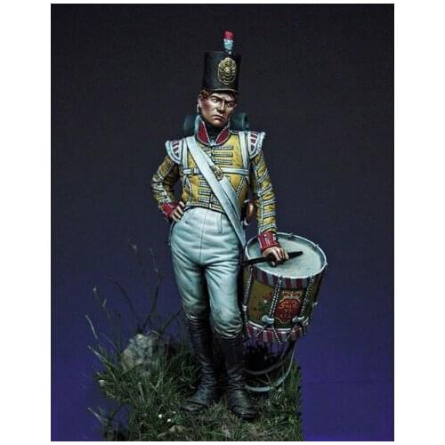 54MM Scale Drummer Boy Unpainted Miniatures GK Resin Model Kit Figure Free Shipping