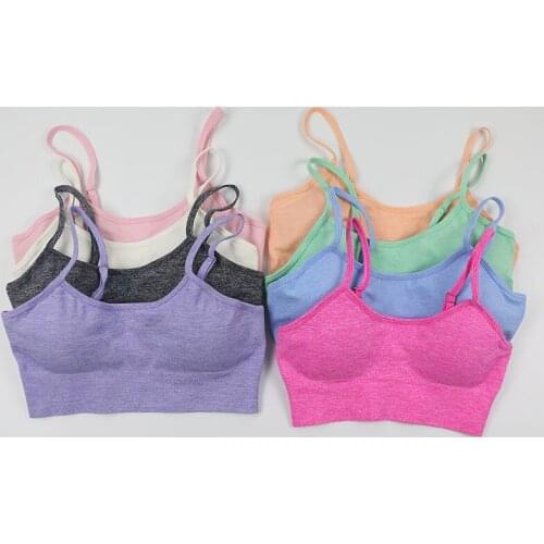 Breathable Sports Bra Women Push-Up Sexy Seamless Yoga Padded Crop Top Active Workout Fitness Athletic Gym Running Underwear Bra