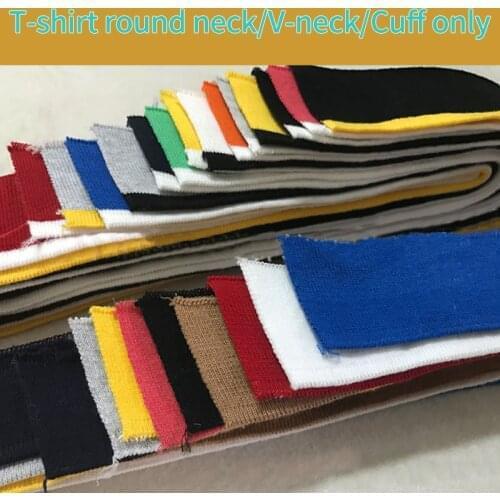 Elasticity Cotton Spandex Rib Fabric Stripe Pattern For Sewing T-Shirt Or Sports Uniform Cuff And Collar KA4-1