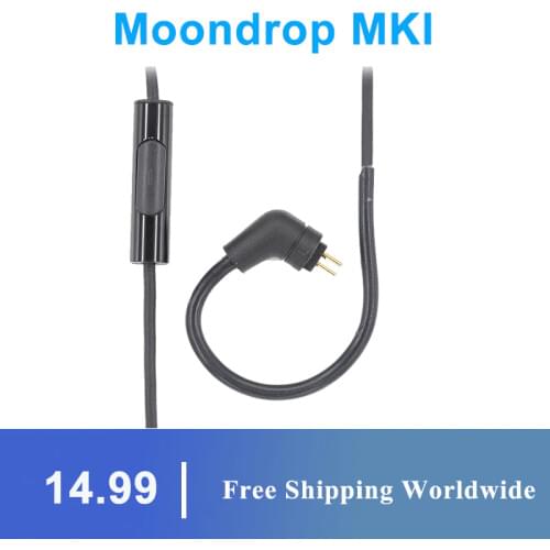 Moondrop MKI 0.78 Pin 3.5MM Wire Control With Microphone kpe kanas pro Headphone Cable