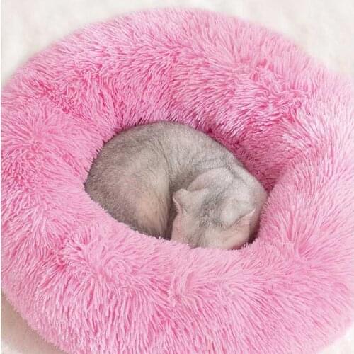 Round Dog Cat Cheap Bed Warm Plush Cushion Pet Rest Nest Mattress Towser Cat Shop Suppliers XL Large Size
