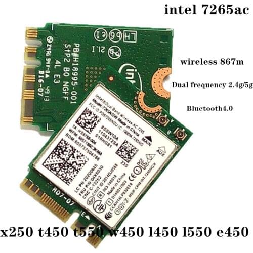 Lenovo Dual Band 2.4G/5Ghz Wireless adapter For Intel 3168NGW AC NGFF WIFI 802.11ac 433M Wi-Fi + Bluetooth Card FRU:01AX706