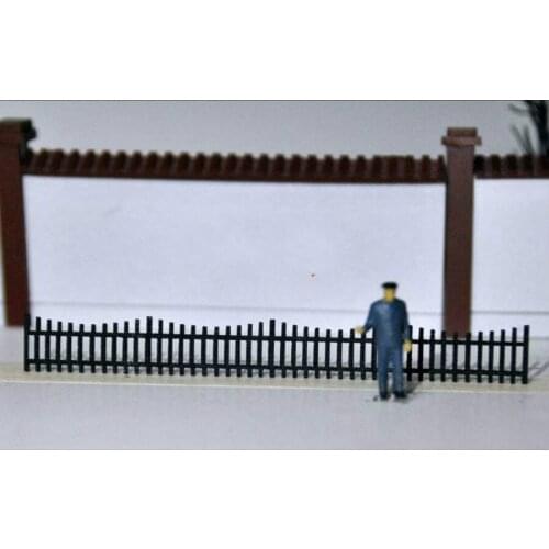 10pcs/lot Train Model 1 87HO Architectural Scene Sand Table Railway Around Original Brand Match Garden Fence