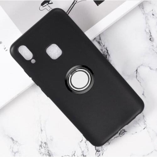 For Vivo Y91 Y91i Back Ring Holder Bracket Phone Case Cover Phone TPU Soft Silicone Cases ON Vivo Y93 Y95