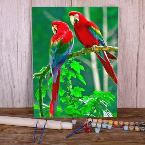 Bird Animal Paint By Numbers Kit Oil Paints 50*70 Oil Painting Wall Paintings Adults Wall Art Drawing