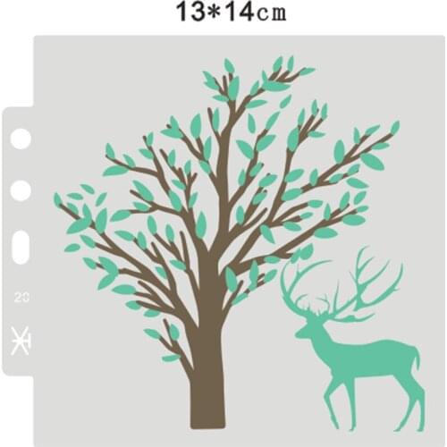 Wholesale Fawn shield DIY cake scrapbook stencils hollow Embellishments printing lace ruler Valentines Day