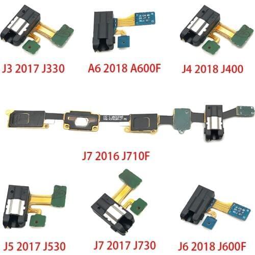 20Pcs Earphone Headphone Jack Audio For Samsung Galaxy A7 A5 A3 J3 J5 J7 2017 A320 A520 A720 J7 Prime J4 2018 flex Cable Part