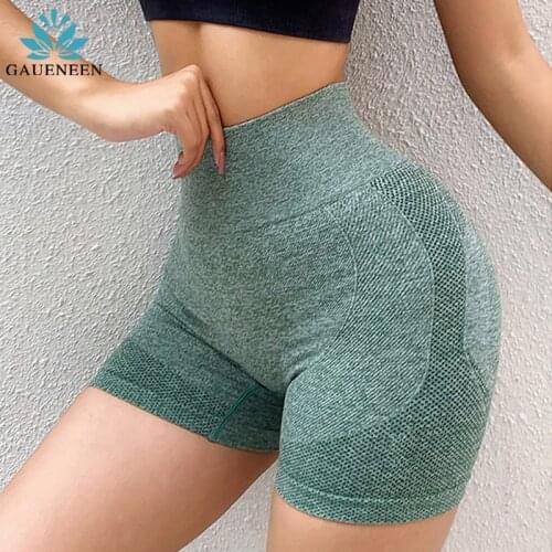 GAUENEEN High Waist Workout Yoga Shorts Vital Seamless Fitness Yoga Shorts Scrunch Butt Yoga Running Sport Women Gym Leggings