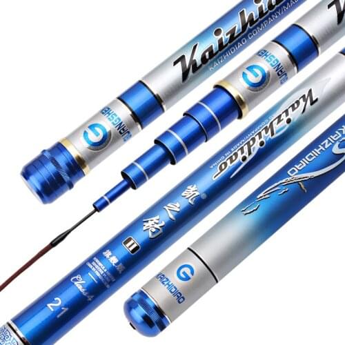 High Carbon Fishing Rod Long Sections Fishing Pole Super Light Hard Fishing Stick Taiwan Fishing Rod Cane 3.6m-7.2m Pesca