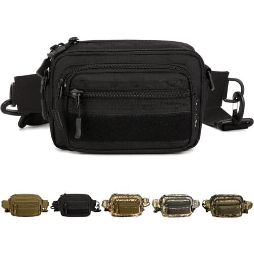 High Quality Military Waist Pack Fanny Hip Belt Clutch Bag Molle Men 1000D Nylon Assault Messenger Crossbody Small Shoulder Bag