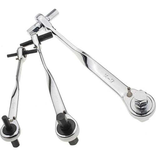 YOFE 4 in 1 Inner Hex Ratchet Wrench for Repairing Car Chromium Steel Ratchet Tool Universal Key Multi Tools Wrench A Set of Key