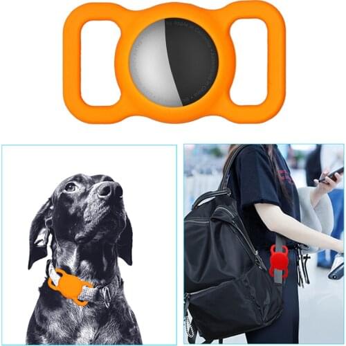 Protective Jacket For Apple Airtag Dog Collar Cat Pet Silicone Protective Case Compatible with Apple Airtags Pet Dog Cat Collar