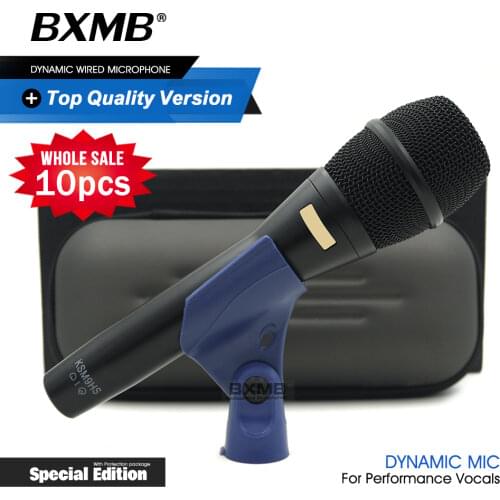 10pcs Top Quality Special Edition KSM Professional Live Vocal KSM9HS Dynamic Wired Microphone Karaoke Supercardioid Podcast Mic
