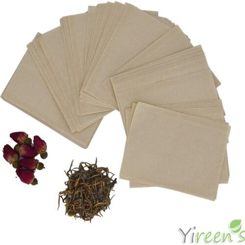 58 X 62mm DisposableTea Filters, 1000pcs/lot Heat sealing tea bags, Pulp Brown color Coffee Filter Bags, no bleach, no strings