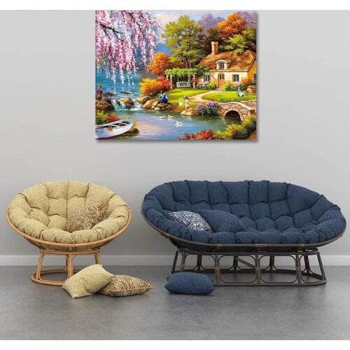 1000Pcs Idyllic Landscape Jigsaw Puzzle Kids Adult Decompression Game Toy Gift Decompression Toy Jigsaw Toys perfect gifts