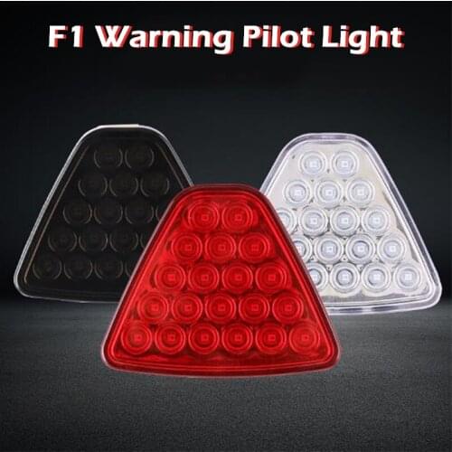 12V F1 Style Universal Led Brake Stop Light Triangle 20 LED Rear Tail Light Reverse Safety Strobe Lamp for Car Auto Motorcycle