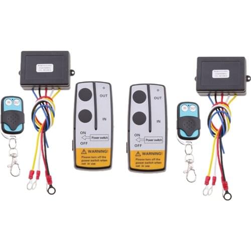2Pcs Heavy Duty Car Winch Remote Receiver Wireless Winch Controller New
