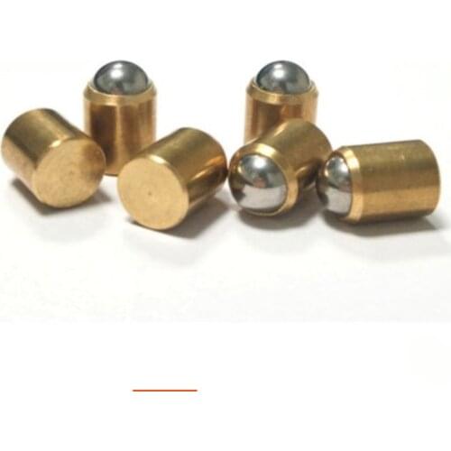 20pcs 3mm-10mm diameter 4mm-13mm length precision copper positioning beads smooth plunger spring ball head plungers screws bolts