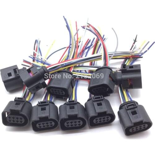 8 Pin Pigtail Plug Wiring Connector 1J0973714 for VW Audi Seat Alhambra Altea Arosa Ibiza Toledo Skoda Fabia Octavia Roomster