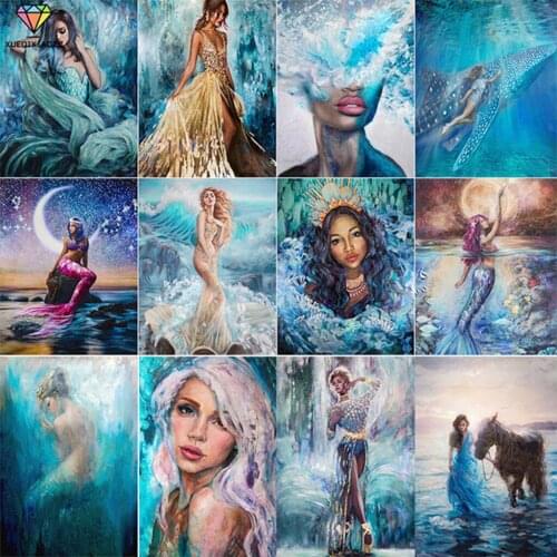 Uone Diamond Painting DIY Cross Stitch Cartoon Cute Anime Girl Mosaic Embroidery Rhinestone Kids Adult Home Decor Mystery Box