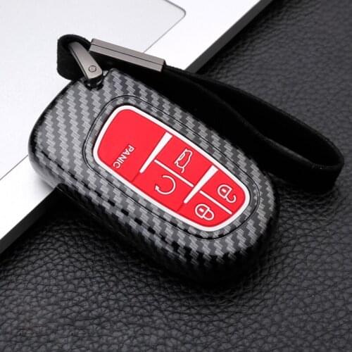 Car Key Case Cover Key Bag For Jeep Cherokee KL Dodge Ram 1500 2014 2015 2016 2017 2018 2019 2020 2021 Accessories Car Styling