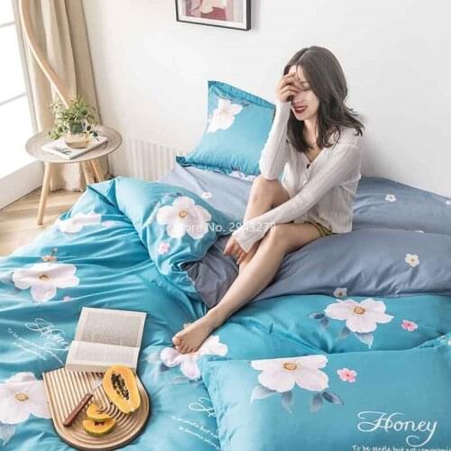 Home Textiles Rainbow Rabbit Pineapple Pattern Bedding Bedcover Pillowcase Sheet Bedding 3/4 Pieces for Children and Adults