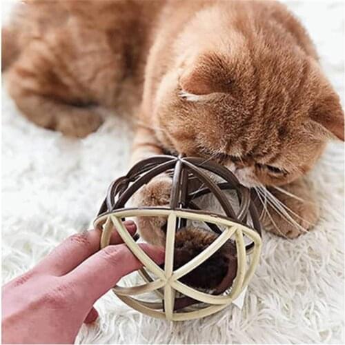 Ball Shaped Cat Toy Interactive Ball With Built-in Mouse Cage Toys Creative Teaser Toy Pet Supplies