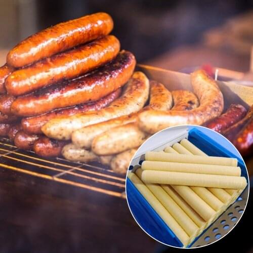 14M * 26MM Natural Collagen Casing Sausage Casings Hot Dog Roast Sausage Dried Sausage Collagen Casing Shell Kitchen Accessories