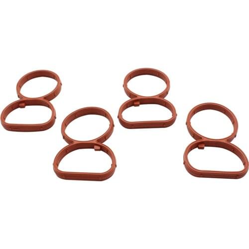 Intake Manifold Gasket Set 4pcs Intake Manifold Sealing Rings for BMW N47 Intake Gaskets