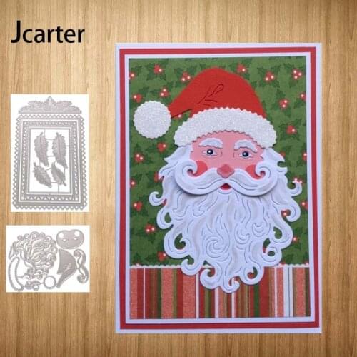 2021 Metal Cutting Dies Santa Claus Rectangle Leaves Craft Handmade Knife Mould Blade Punch Stencils Dies Cut Scrapbooking Model